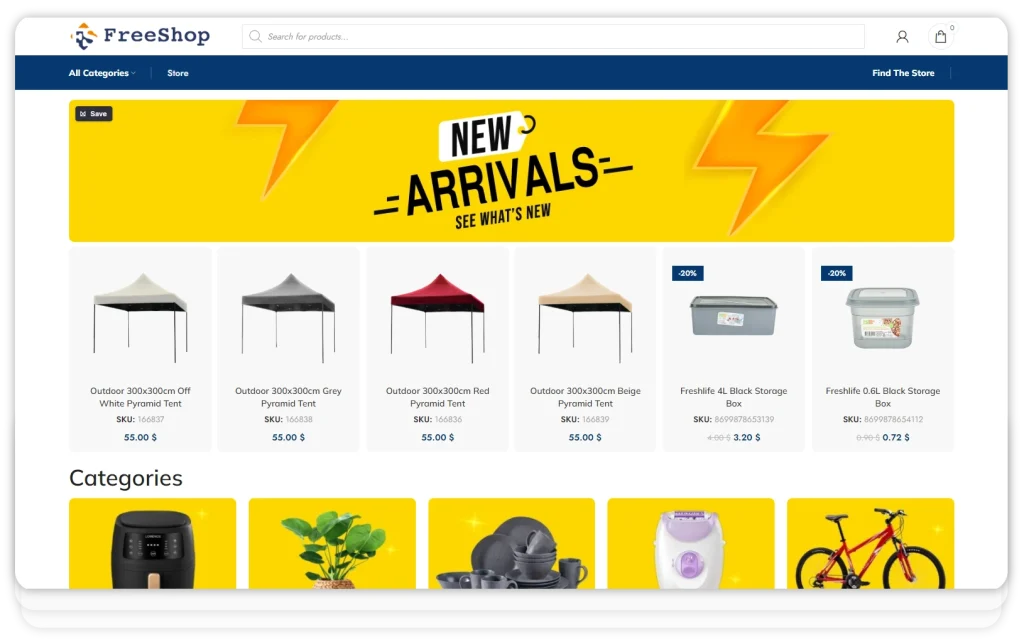 Freeshop desktop old
