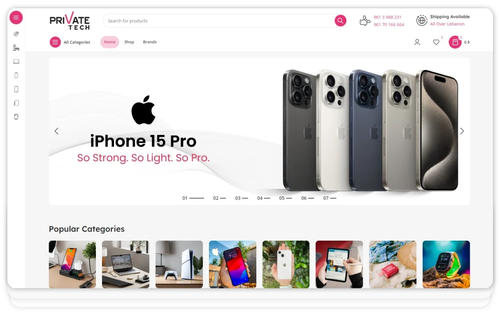 Private tech desktop
